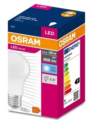 TeknoKapsül E-27 Duy Tipinde Beyaz Işık Yayan 8.5W LED Ampul