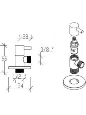 TeknoKapsül 2 Adet Klozet Taharet Musluğu ile Modern Banyo Çözümü