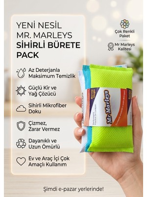 Segy Home Çok Amaçlı Bulaşık Süngeri Paketi - Mutfak, Banyo ve Hassas Yüzeyler Için Renkli Sünger Seti (Microfiber Bez Hediyeli)