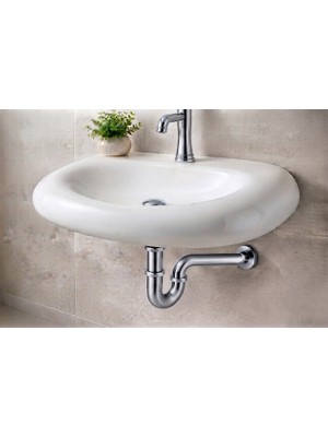 Titanium Design Krom Lavabo Sifonu