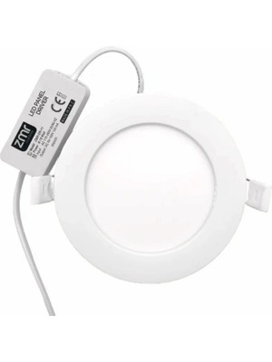 ZMR 6W Sıvaaltı Yuvarlak LED Panel Armatür 6500K Beyaz 510 Lm 230V Ac IP20