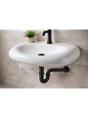 Titanium Design Siyah Lavabo Sifonu