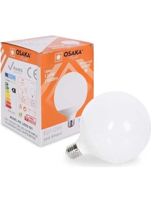 TeknoKapsül LEDG021 G125 20W Beyaz Glop LED Ampül 1 Adet