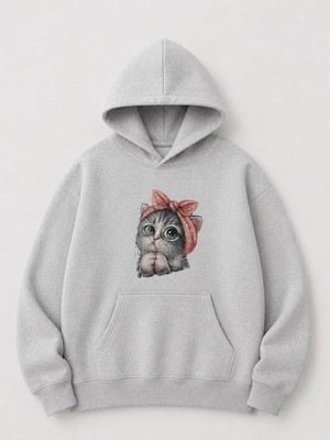 Enb1r Moda Unisex Kapüşonlu Sweatshirt Kanguru Cepli Oversize Rahat Kalıp Günlük Spor Şık Sweat