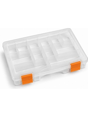 Fishack Organizer Kutu - Şeffaf Malzeme Kutusu - 12 Bölmeli 9" - (ASR-2063)