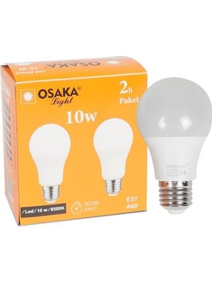 TeknoKapsül 10W 2li Beyaz LED Ampül