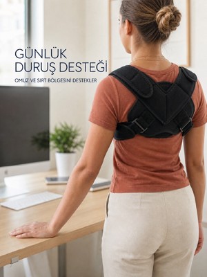 TeknoKapsül Klavikula Korsesi Ayarlanabilir Köprücük Kemiği Omuz ve Sırt Destek Bandajı