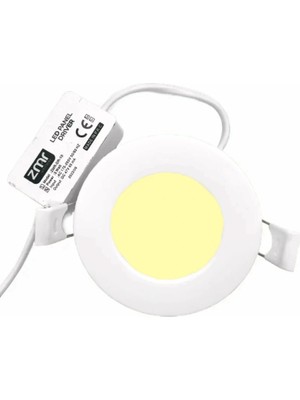 ZMR 3W Sıvaaltı LED Panel Armatür 3000K Günışığı 255 Lm Beyaz Kasa 230V Ac IP20