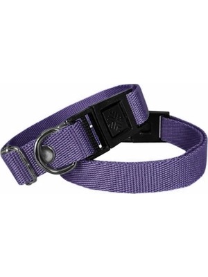 TeknoKapsül Köpek Tasması Dokuma 2 cm - Min: 30 cm - Max: 50 cm Mor