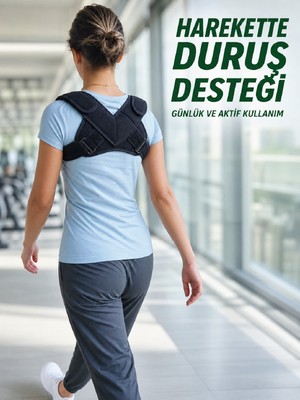 TeknoKapsül Dik Duruş Aparatı Klavikula Köprücük Kemiği ve Omuz Destekleyici Bandaj