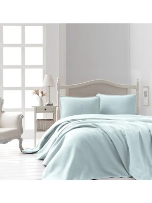 TeknoKapsül Şaheser Home Collection Jakarlı Yatak Örtüsü Seti Liv Mint