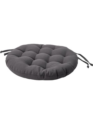 IKEA Gri Sandalye Minderi 38 cm cm - Yumuşak Dolgulu Modern Ergonomik Rahat Oturak Kılıflı