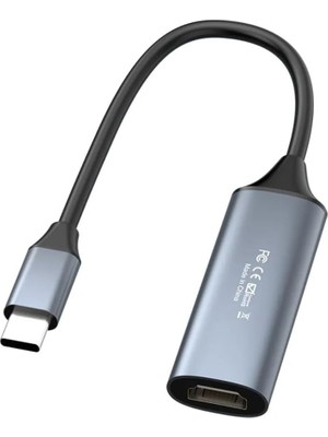 TeknoKapsül 4K USB C 3.0 Type-C Video Capture Görüntü Yakalama Adaptörü USB 4K 30Hz Akış Öğretim Video Konferans Veya Canlı Yayın Için Oyun Yakalama Kartı (Hdmı Aktarma Için Kullanılmaz)