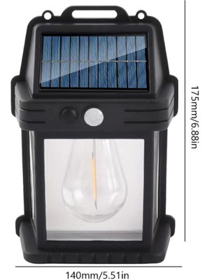 TeknoKapsül Yeni Nesil Suya Dayanıklı Hareket Sensörlü Güneş Enerjili Solar LED Dış Mekan Bahçe Lambası