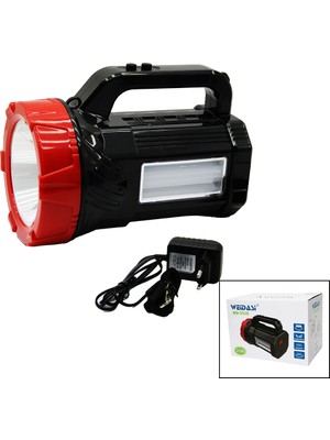 TeknoKapsül 2in1 = 1led - 16SMD El Feneri - Projektör Fiş Şarjlı Telefon - Ampul Çıkışlı Powerbank (5643)