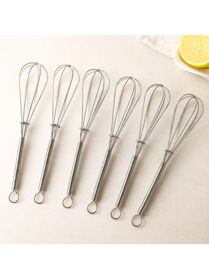 TeknoKapsül Metal Mini Çırpıcı 6'lı - 13 cm
