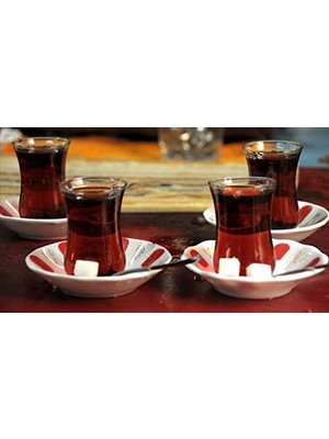 TeknoKapsül Klasik Optikli Çay Bardak 12 Adet Çay Bardağı