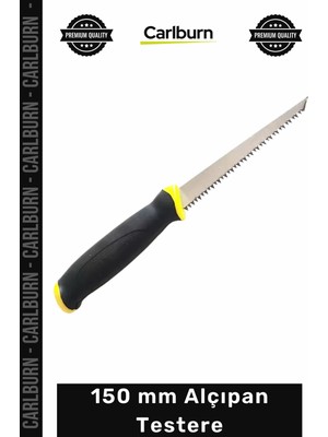 Mikasso #testere Profesyonel Çift Taraflı Isıl Işlem Çelik Bıçaklı Ergonomik Sert 150 mm Alçıpan Testere
