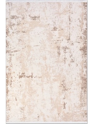 Rugzella Rowan Krem Bej Soft Taupe Pudra Eskitme Modern Soyut Desenli Halı