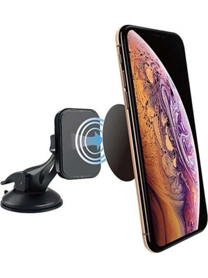 Mikasso Araba Içi Mıknatıslı Telefon Tutucu Siyah Fly IQ4404 Spark Uyumlu Pembe Metal