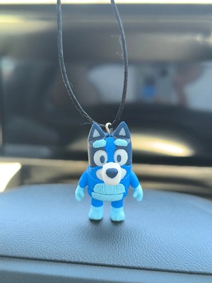 Mikasso Bluey Dog Mini Boy Araba Süsü - Dikiz Ayna Süsü Torpido Süsü
