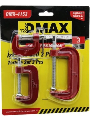 Mikasso 3pcs Mini Işkence Mengene Seti Çelik Karbon 25-50-75MM Çok Renkli