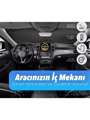 Mikasso Volkswagen T-Cross 2019-2020-2021-2022-2023-2024-2025 Oto Güneşlik Ön Cam Yuvarlak