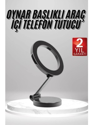 Mikasso Vakumlu Manyetik Araç Içi Telefon Standı Altın