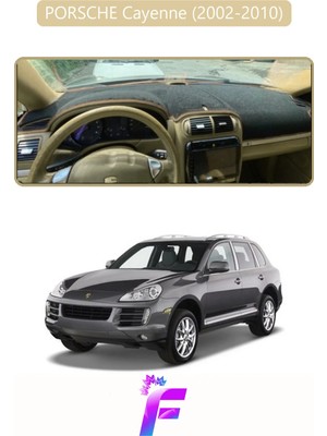 Mikasso Porsche Cayenne (2002-2010) Torpido Örtüsü | Yansıma Önleyici | Tam Koruma | Hızlı Montaj | J25 Bej