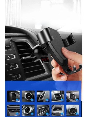Mikasso Ahtapod Petek Girişli Araç Telefon Tutucu - Mavi Samsung J6+ Uyumlu Yeşil