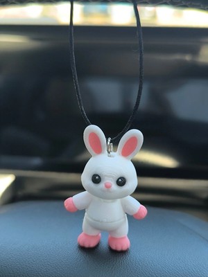 Mikasso Tavşan Mini Boy Araba Süsü - Dikiz Ayna Süsü Torpido Süsü