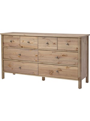 IKEA Modern Gri 8 Çekmeceli Şifonyer 171X50X91 cm - Yatak Odası Kaliteli Dolap - Şık Depolama Çözümü