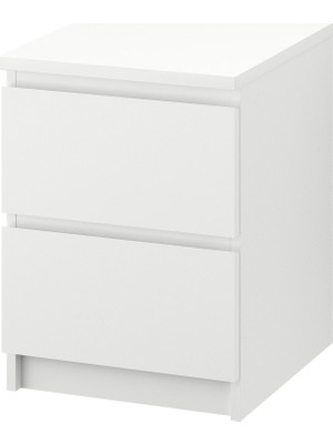 IKEA Modern Beyaz Komodin 40X55 cm - Yatak Odası Kaliteli Dolap - Şık Depolama Çözümü