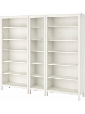 IKEA Modern Beyaz Kitaplık 229X197 cm - Salon Çalışma Odası Kaliteli Dolap - Şık Depolama