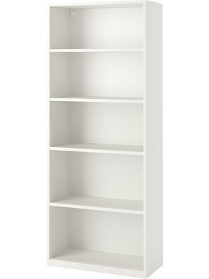 IKEA Modern Beyaz Kitaplık 81X37X201 cm - Salon Çalışma Odası Kaliteli Dolap - Şık Depolama