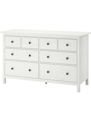IKEA Modern Beyaz 8 Çekmeceli Şifonyer 160X95 cm - Yatak Odası Kaliteli Dolap - Şık Depolama Çözümü