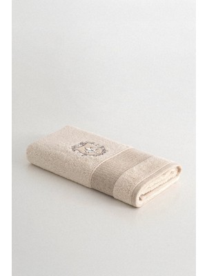 Ecocotton Leyna Erkek Bej Organik Pamuk Kenevir 50*90 cm Yüz Havlusu