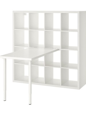 IKEA Modern Beyaz Kitaplık 147X139X147 cm - Salon Çalışma Odası Kaliteli Dolap - Şık Depolama