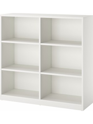 IKEA Modern Beyaz Kitaplık 120X37X116 cm - Salon Çalışma Odası Kaliteli Dolap - Şık Depolama