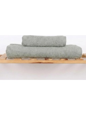 Biçomi Ultra Emici & Ekstra Yumuşak %100 Doğal Pamuklu 2'li Banyo Havlu Seti (Yeşil)