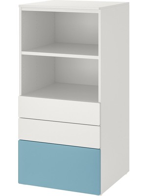 IKEA Modern Beyaz Kitaplık 60X57X123 cm - Salon Çalışma Odası Kaliteli Dolap - Şık Depolama