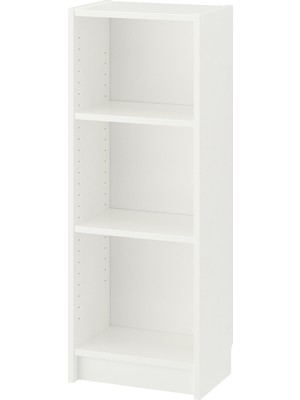 IKEA Modern Beyaz Kitaplık 40X28X106 cm - Salon Çalışma Odası Kaliteli Dolap - Şık Depolama