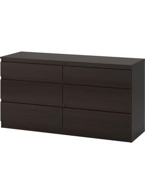 IKEA Modern Beyaz 6 Çekmeceli Şifonyer 140X72 cm - Yatak Odası Kaliteli Dolap - Şık Depolama Çözümü