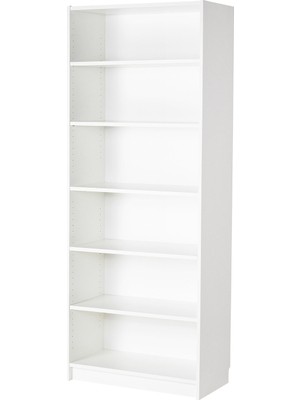 IKEA Modern Beyaz Kitaplık 80X40X202 cm - Salon Çalışma Odası Kaliteli Dolap - Şık Depolama