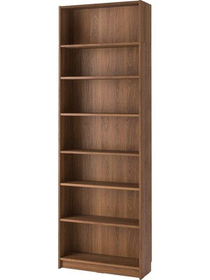 IKEA Modern Kahverengi Kitaplık 80X28X237 cm - Salon Çalışma Odası Kaliteli Dolap - Şık Depolama