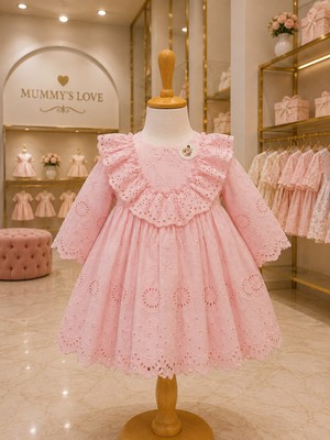 Mummys Love Kız Bebek 4'lü Mevlüt&özel Gün Seti - %100 Pamuk - Pembe