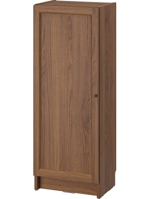 IKEA Modern Kahverengi Kapaklı Kitaplık 40X30X106 cm - Salon Çalışma Odası Kaliteli Dolap - Şık Depolama