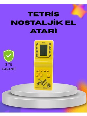 Aydogan's Ayd Klasik Tetris Oyunu El Konsolu – Taşınabilir Pil ile Çalışan Retro El Aterisi