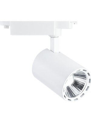 LAMPTIME Lamptıme Led Ray Spot 20W Beyaz Gövde 3000K Gunışığı Işık