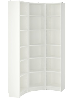 IKEA Modern Beyaz Kitaplık 95X28X202 cm - Salon Çalışma Odası Kaliteli Dolap - Şık Depolama
